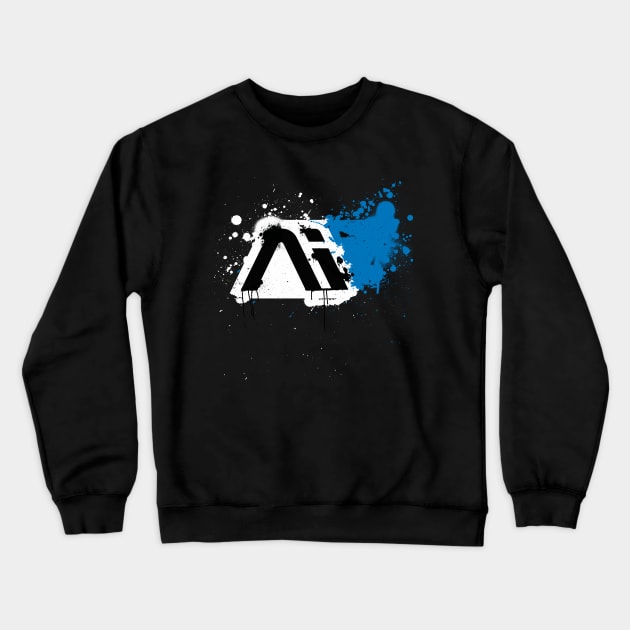 AI splat Crewneck Sweatshirt by Draygin82